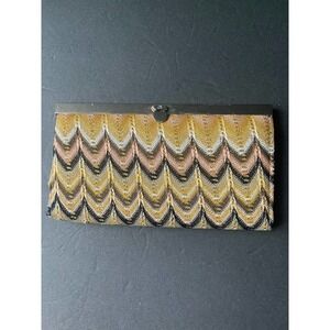 Womens Vintage Wristlet Fabric Clutch Wallet Cocktail Evening Handbag ￼